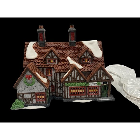 Dept. 56 Dickens' Village Series Ashbury Inn Vintage 1991 Christmas Village - Picture 6 of 14